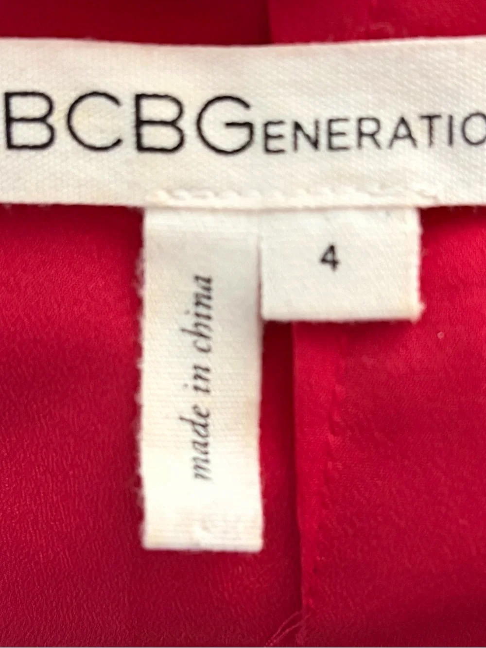 BCBGeneration Red Halter Ruffle Mini Dress - Picture 4 of 4
